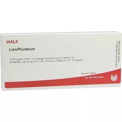 LIEN/PLUMBUM Ampuller, 10X1 ml LIEN/PLUMBUM Ampuller, 10X1 ml