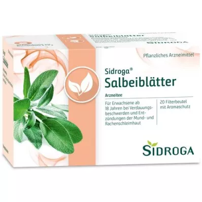 SIDROGA Tefilterposer af salvieblade, 20X1,5 g