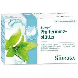 SIDROGA Tefilterposer med pebermynteblade, 20X1,5 g