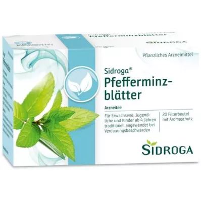 SIDROGA Tefilterposer med pebermynteblade, 20X1,5 g