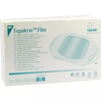 TEGADERM 3M film 6x7 cm 1624W, 100 stk