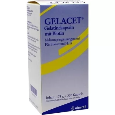 GELACET Gelatinekapsler med biotin, 320 stk