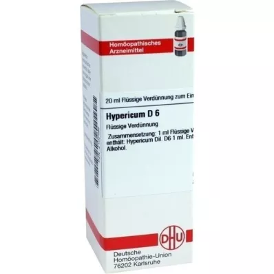 HYPERICUM D6 Fortynding, 20 ml