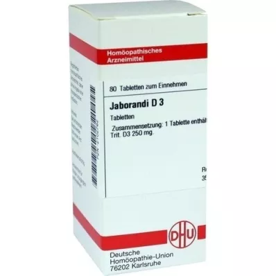 JABORANDI D 3 tabletter, 80 stk