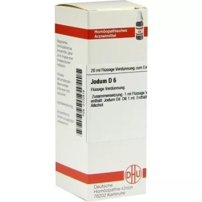 JODUM D6 Fortynding, 20 ml