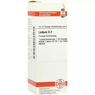 LEDUM D 2 Fortynding, 20 ml LEDUM D 2 Fortynding, 20 ml