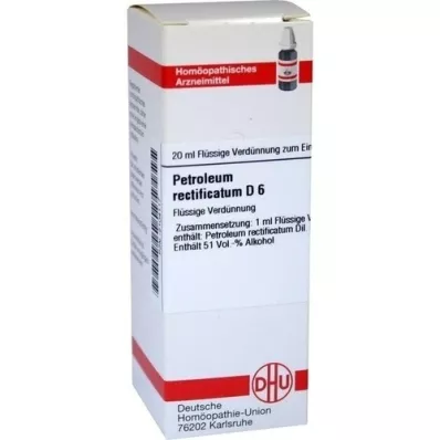 PETROLEUM RECTIFICATUM D6 Fortynding, 20 ml