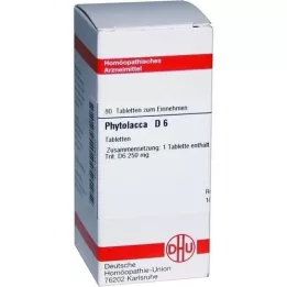 PHYTOLACCA D 6 tabletter, 80 stk