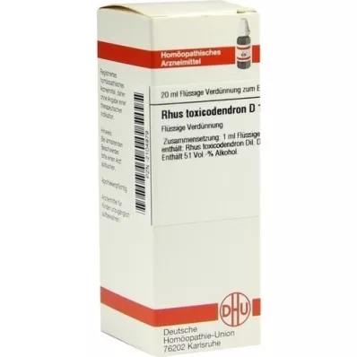 RHUS TOXICODENDRON D 12 Fortynding, 20 ml