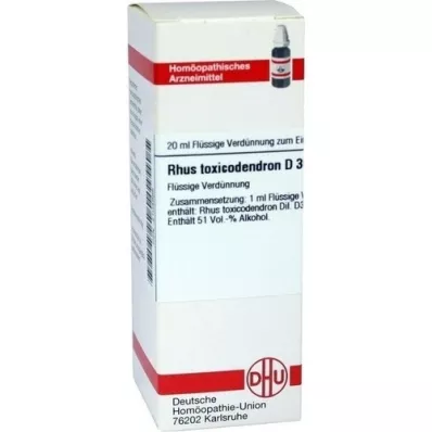 RHUS TOXICODENDRON D 30 Fortynding, 20 ml