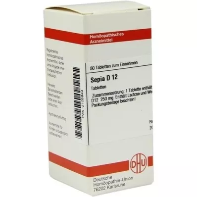 SEPIA D 12 tabletter, 80 stk