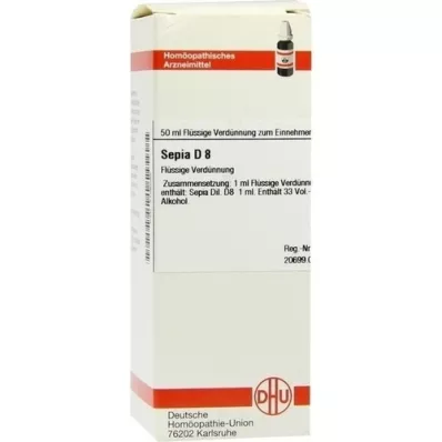 SEPIA D 8 Fortynding, 50 ml