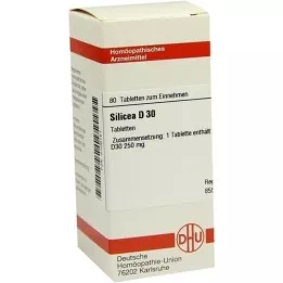 SILICEA D 30 tabletter, 80 stk