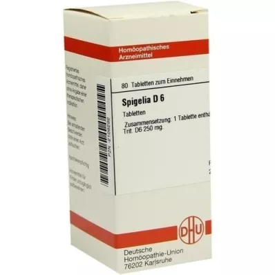 SPIGELIA D 6 tabletter, 80 stk