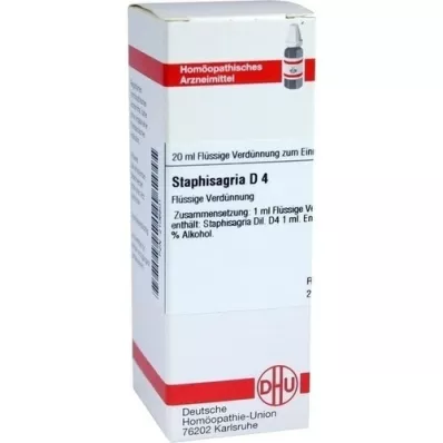 STAPHISAGRIA D4-fortynding, 20 ml