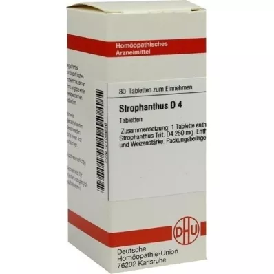 STROPHANTHUS D 4 tabletter, 80 stk