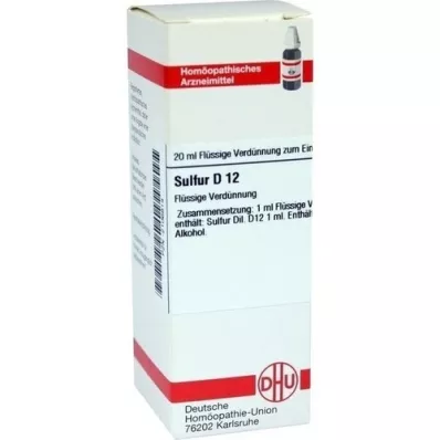 SULFUR D 12 Fortynding, 20 ml