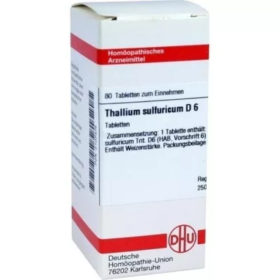 THALLIUM SULFURICUM D 6 tabletter, 80 stk