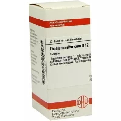 THALLIUM SULFURICUM D 12 tabletter, 80 stk