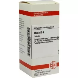 THUJA D 4 tabletter, 80 stk