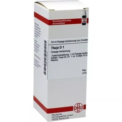 THUJA D 1 fortynding, 50 ml