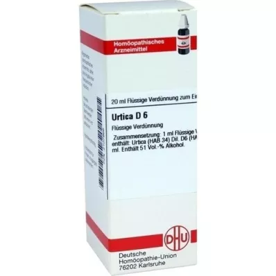 URTICA D 6 Fortynding, 20 ml