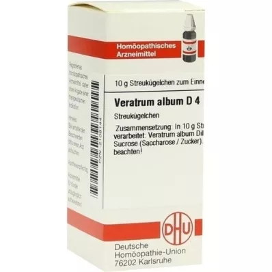 VERATRUM ALBUM D 4 kugler, 10 g