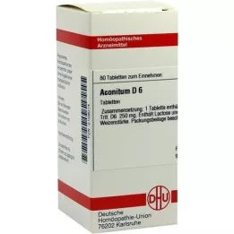 ACONITUM D 6 tabletter, 80 stk