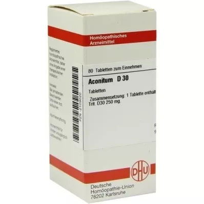 ACONITUM D 30 tabletter, 80 stk