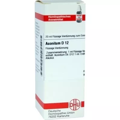 ACONITUM D 12 Fortynding, 20 ml