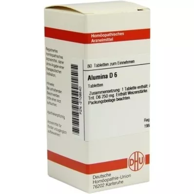 ALUMINA D 6 tabletter, 80 stk