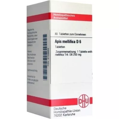 APIS MELLIFICA D 6 tabletter, 80 stk