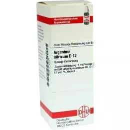 ARGENTUM NITRICUM D 12 Fortynding, 20 ml