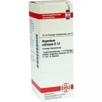ARGENTUM NITRICUM D 12 Fortynding, 20 ml