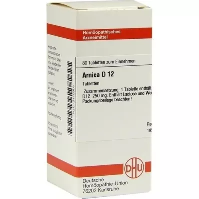 ARNICA D 12 tabletter, 80 stk