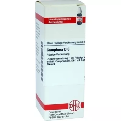 CAMPHORA D6 Fortynding, 20 ml