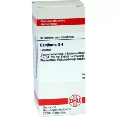 CANTHARIS D 4 tabletter, 80 stk