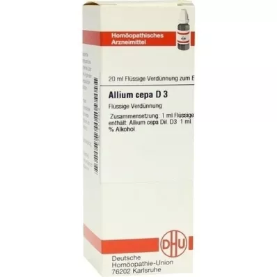 ALLIUM CEPA D3-fortynding, 20 ml