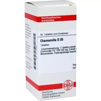 CHAMOMILLA D 30 tabletter, 80 stk