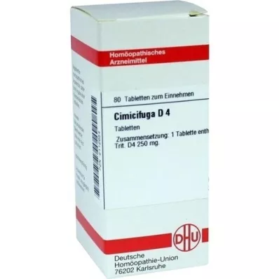 CIMICIFUGA D 4 tabletter, 80 stk