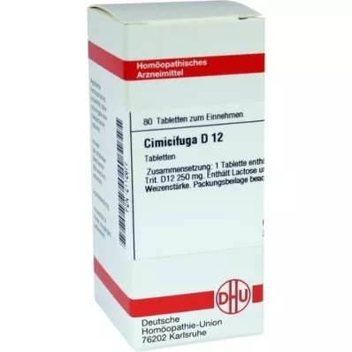 CIMICIFUGA D 12 tabletter, 80 stk