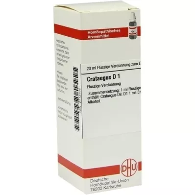 CRATAEGUS D 1 fortynding, 20 ml