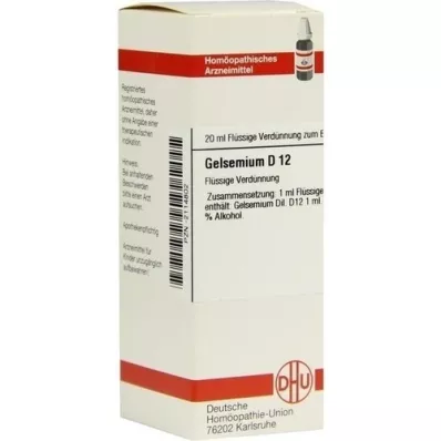 GELSEMIUM D 12 Fortynding, 20 ml