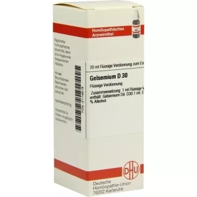 GELSEMIUM D 30 Fortynding, 20 ml