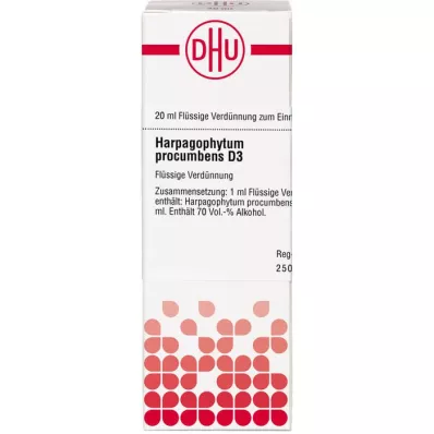 HARPAGOPHYTUM PROCUMBENS D3-fortynding, 20 ml