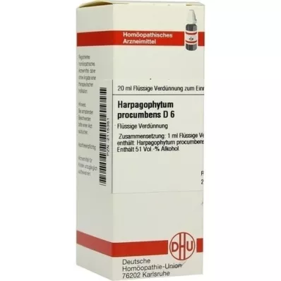 HARPAGOPHYTUM PROCUMBENS D6 Fortynding, 20 ml