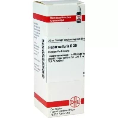 HEPAR SULFURIS D 30 Fortynding, 20 ml