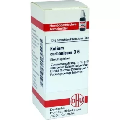 KALIUM CARBONICUM D 6 kugler, 10 g