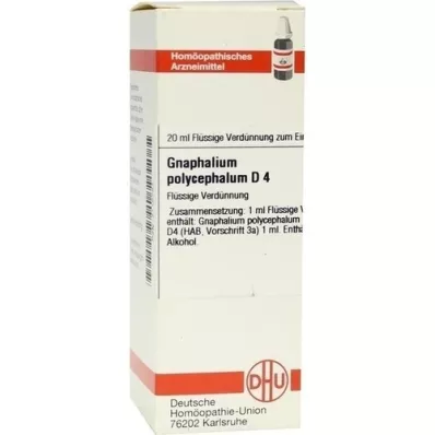 GNAPHALIUM POLYCEPHALUM D4-fortynding, 20 ml