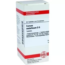 FERRUM METALLICUM D 6 tabletter, 80 stk